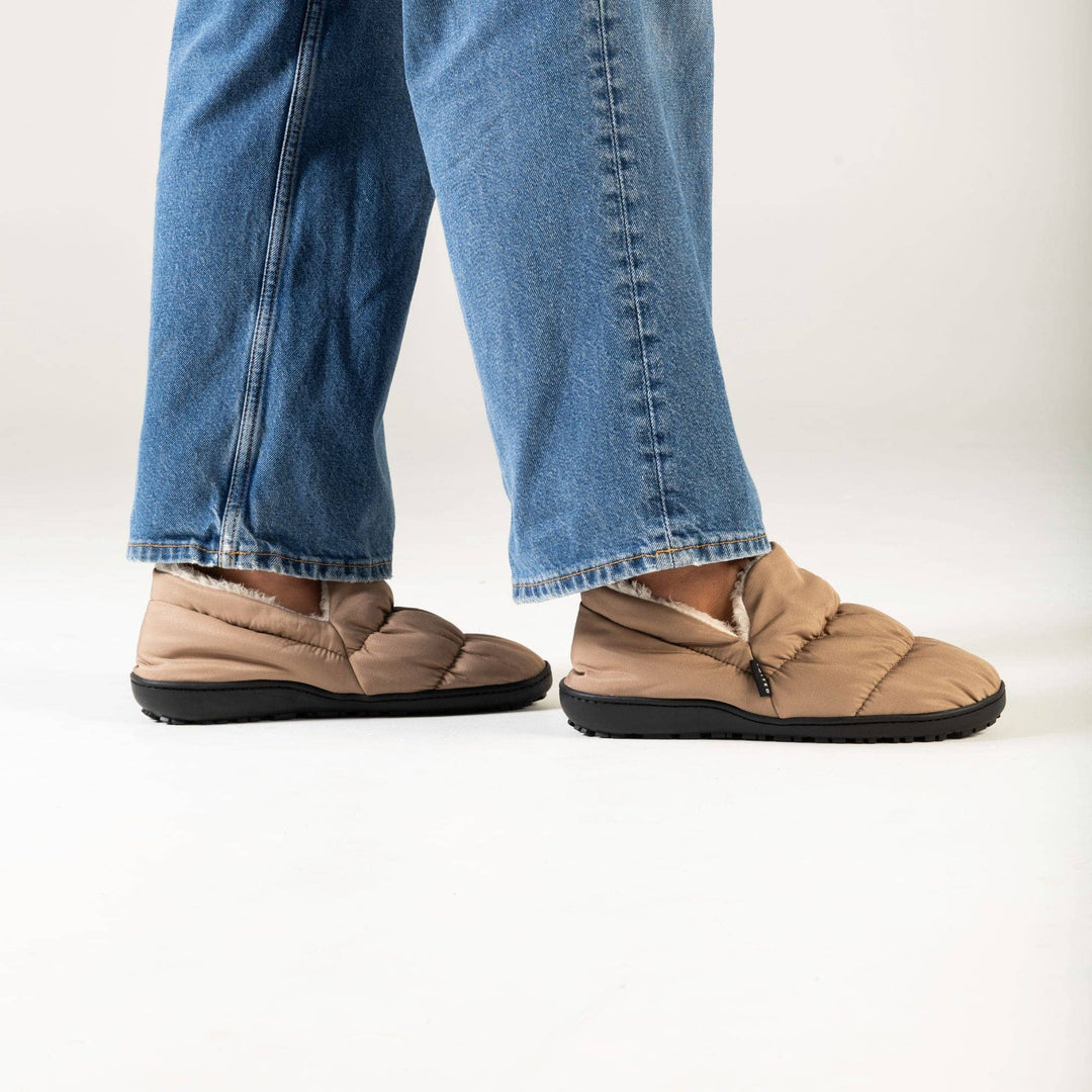 Chaussons Matelassés Doublés Fourrure à Semelle Crantée
