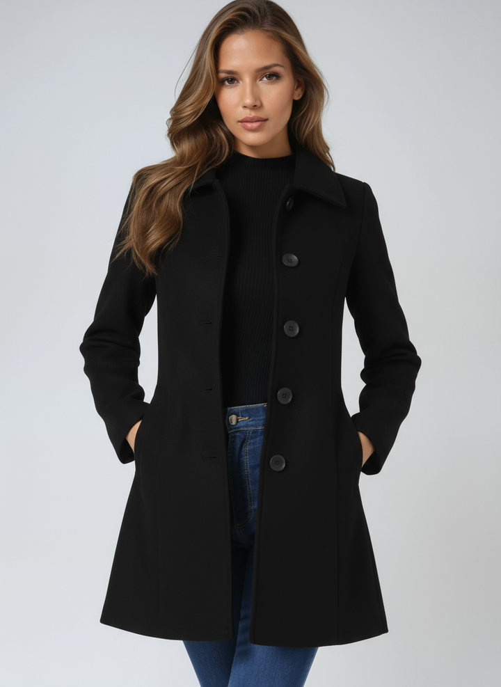Trench Manteau Femme d’Hiver à Boutonnage Simple