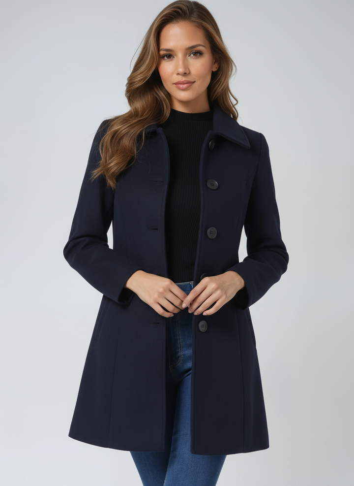 Trench Manteau Femme d’Hiver à Boutonnage Simple