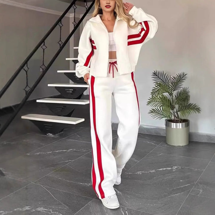 Ensemble Jogging Femme 2 Pièces avec Veste et Pantalon