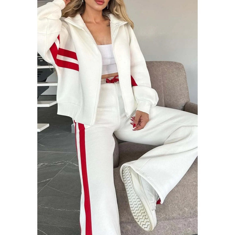Ensemble Jogging Femme 2 Pièces avec Veste et Pantalon