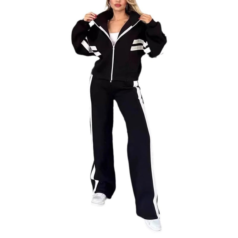 Ensemble Jogging Femme 2 Pièces avec Veste et Pantalon