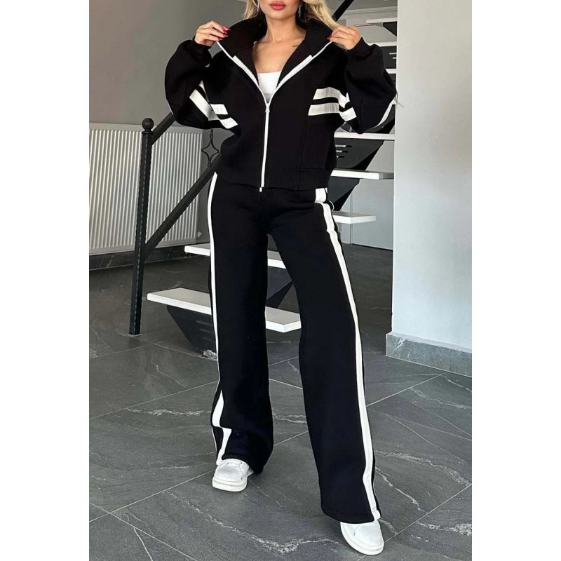 Ensemble Jogging Femme 2 Pièces avec Veste et Pantalon