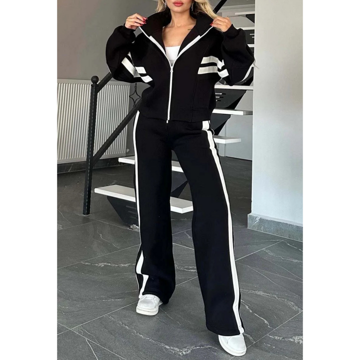 Ensemble Jogging Femme 2 Pièces avec Veste et Pantalon
