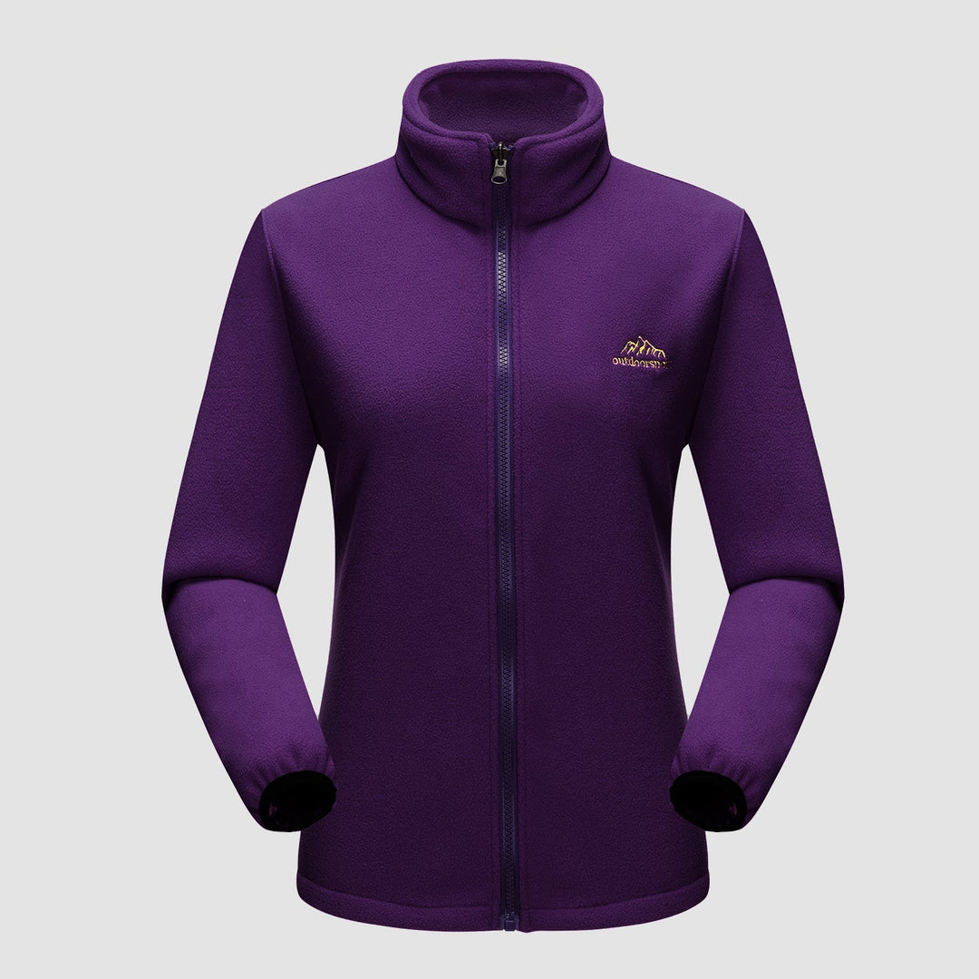 Veste de Ski Femme 3 en 1 Imperméable Doublée Polaire à Capuche