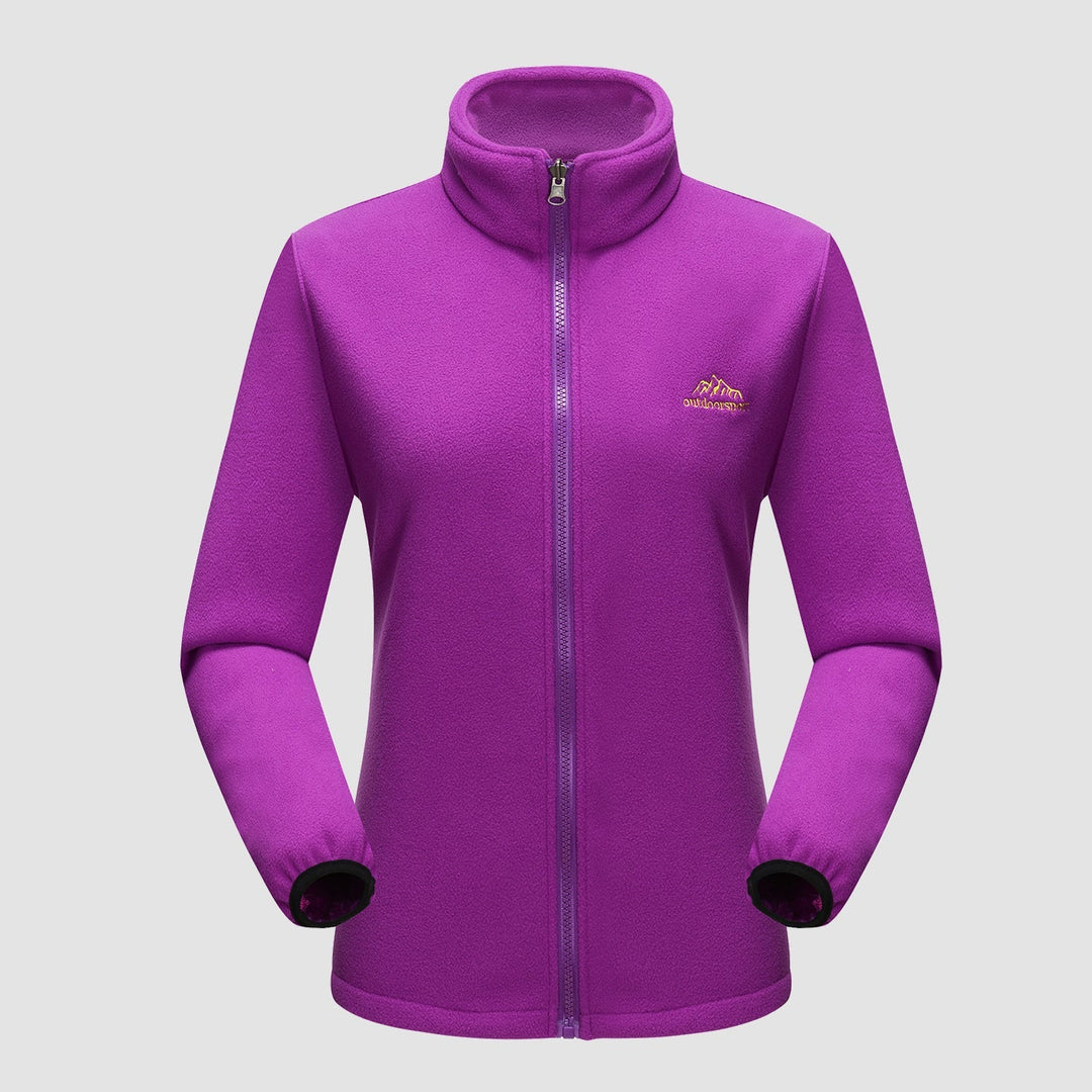 Veste de Ski Femme 3 en 1 Imperméable Doublée Polaire à Capuche