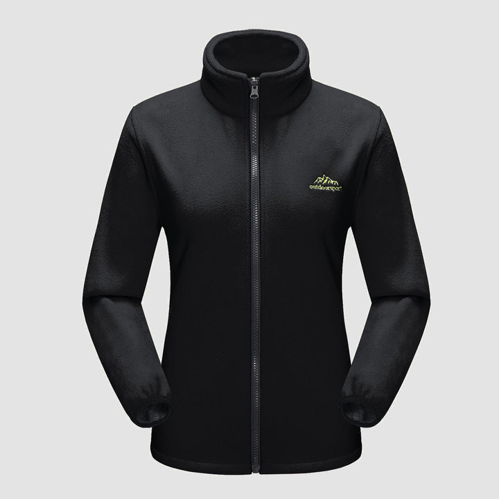 Veste de Ski Femme 3 en 1 Imperméable Doublée Polaire à Capuche