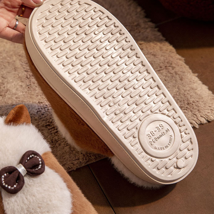 NATALY - Chaussons d'hiver en peluche pour femmes