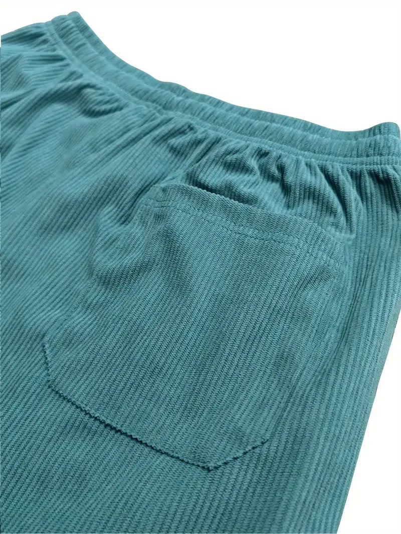 Dames Corduroy Jogger – Zachte Pasvorm met Elastische Taille