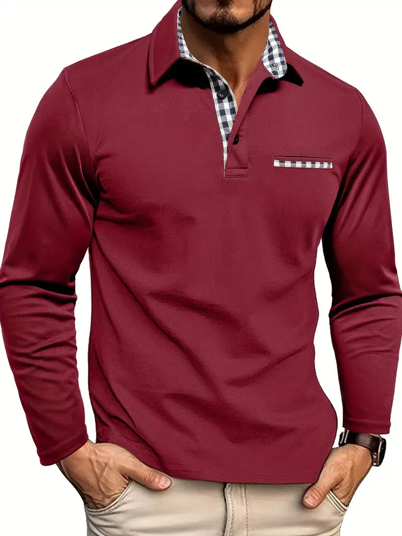 Polo Homme à Manches Longues