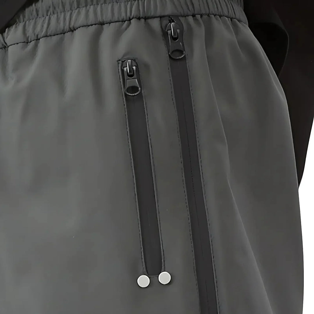 Pantalon De Pluie Homme Zippé Sur Les Côtés Déperlant Coupe Vent