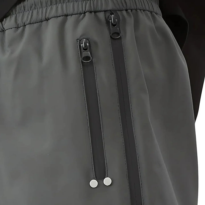 Pantalon De Pluie Homme Zippé Sur Les Côtés Déperlant Coupe Vent