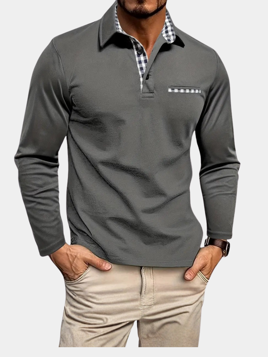 Polo Homme à Manches Longues