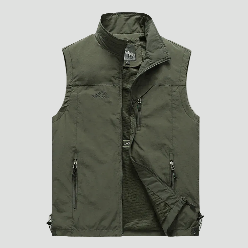 Gilet de Randonnée Homme Léger Respirant Multi Poches