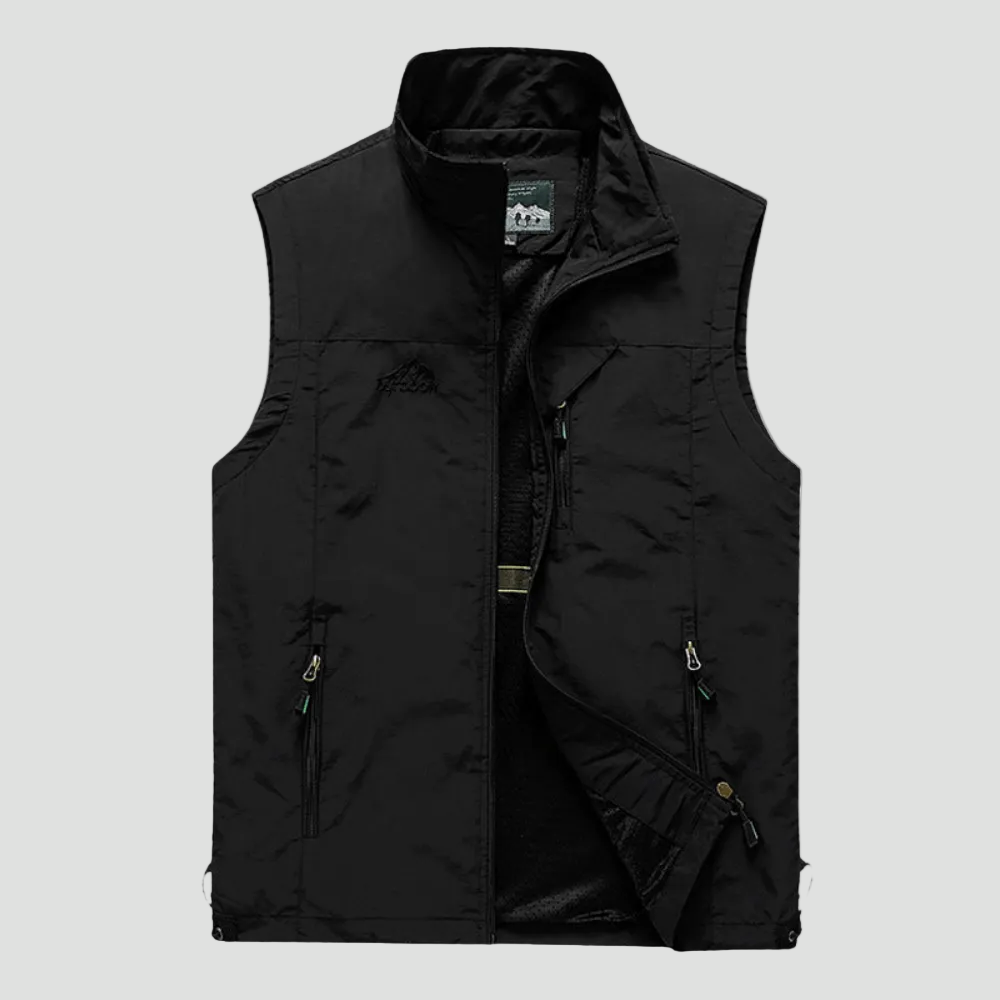 Gilet de Randonnée Homme Léger Respirant Multi Poches