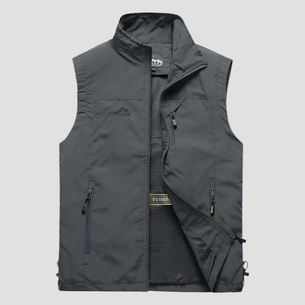 Gilet de Randonnée Homme Léger Respirant Multi Poches