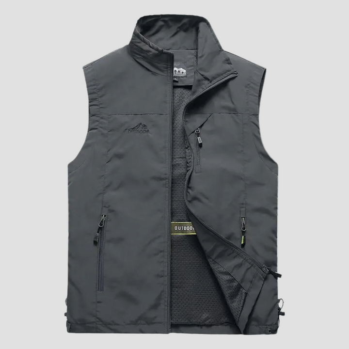 Gilet de Randonnée Homme Léger Respirant Multi Poches
