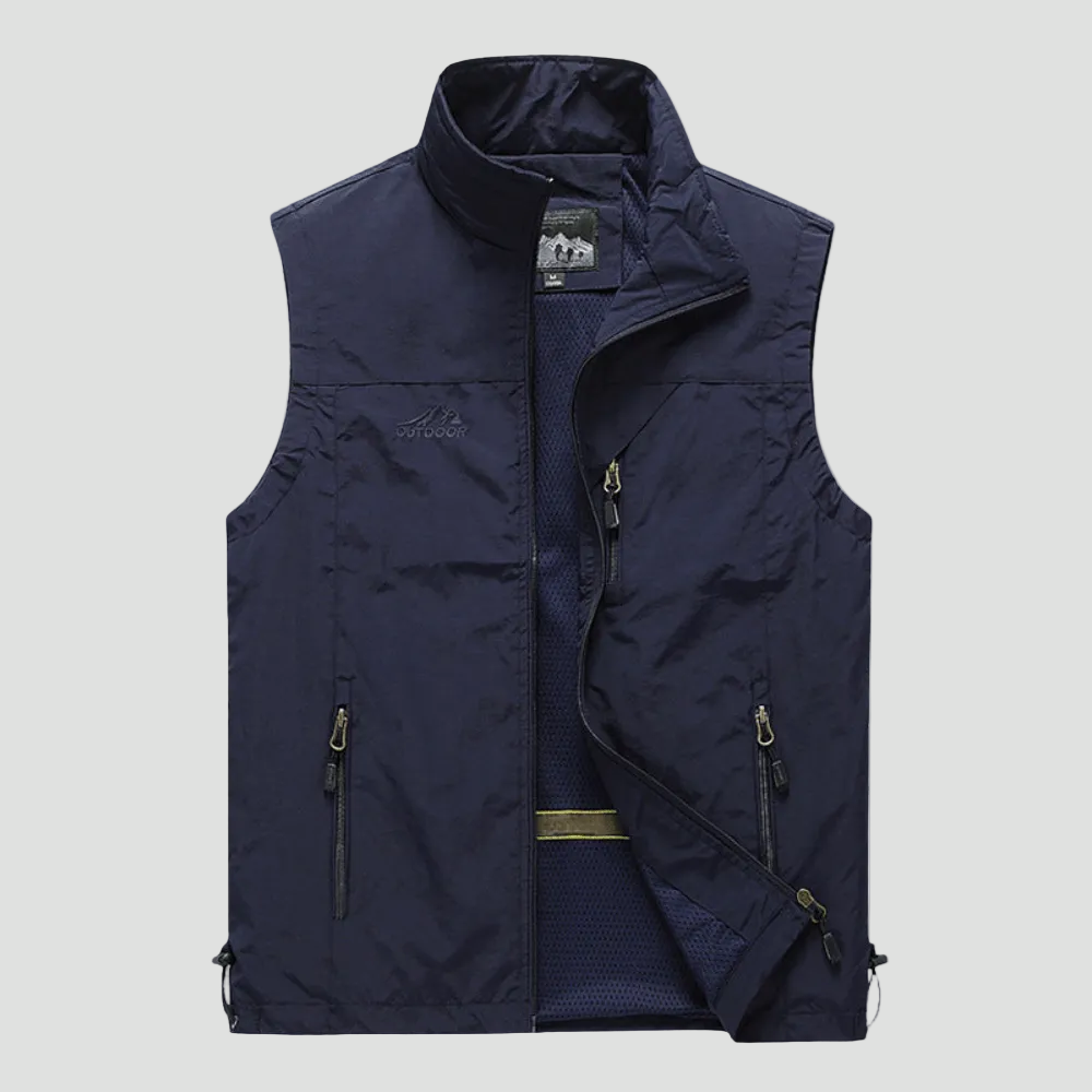 Gilet de Randonnée Homme Léger Respirant Multi Poches