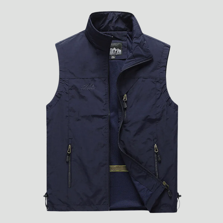 Gilet de Randonnée Homme Léger Respirant Multi Poches