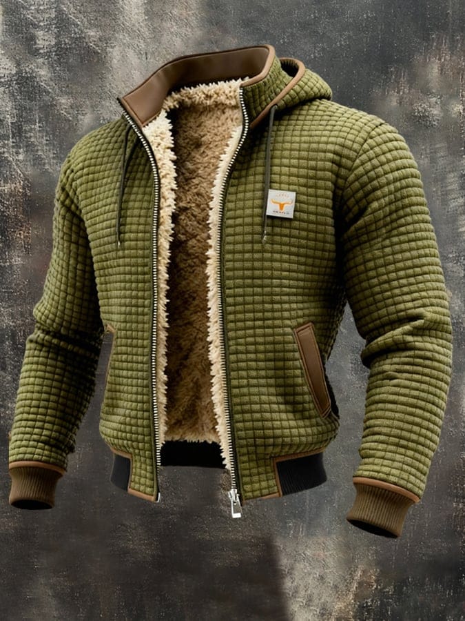 Veste Polaire Homme avec Doublure Sherpa
