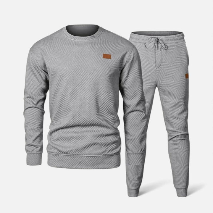 Ensemble Survêtement Homme Sweat Col Rond et Jogger Cordon