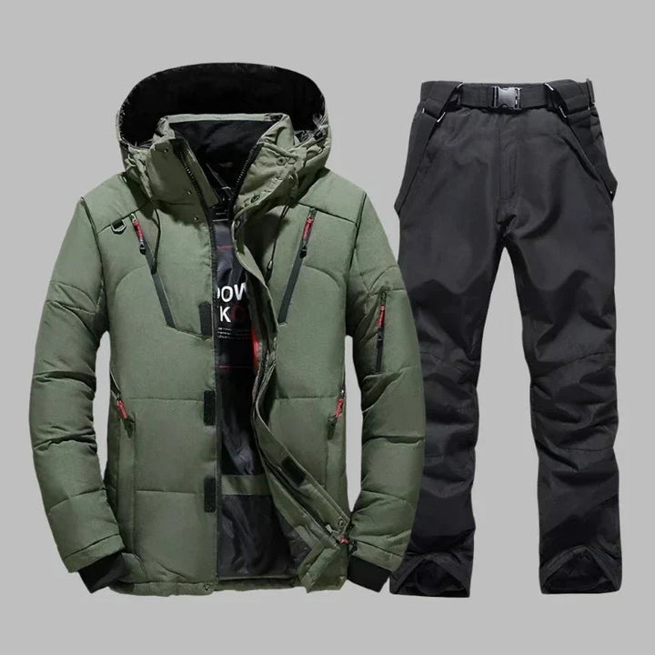 Combinaison de Ski Homme Imperméable et Isolante à Capuche