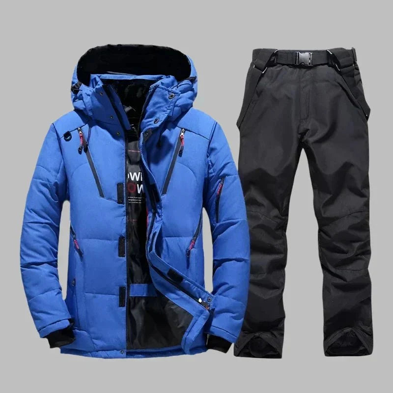 Combinaison de Ski Homme Imperméable et Isolante à Capuche