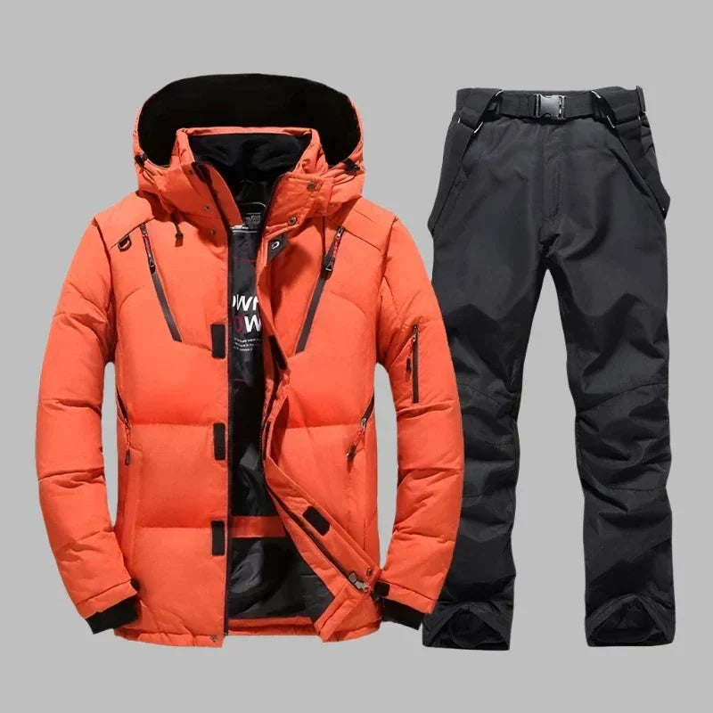 Combinaison de Ski Homme Imperméable et Isolante à Capuche