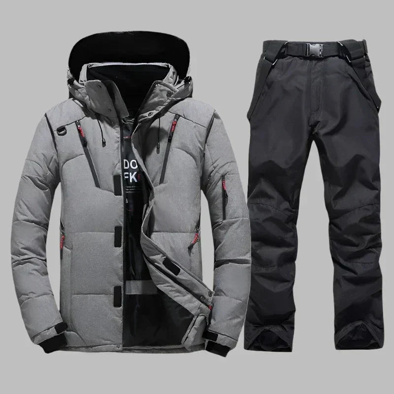 Combinaison de Ski Homme Imperméable et Isolante à Capuche
