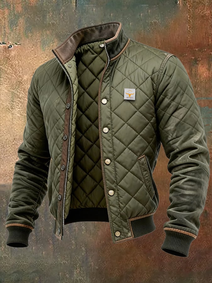 Veste Matelassée Homme d’Hiver à Boutons