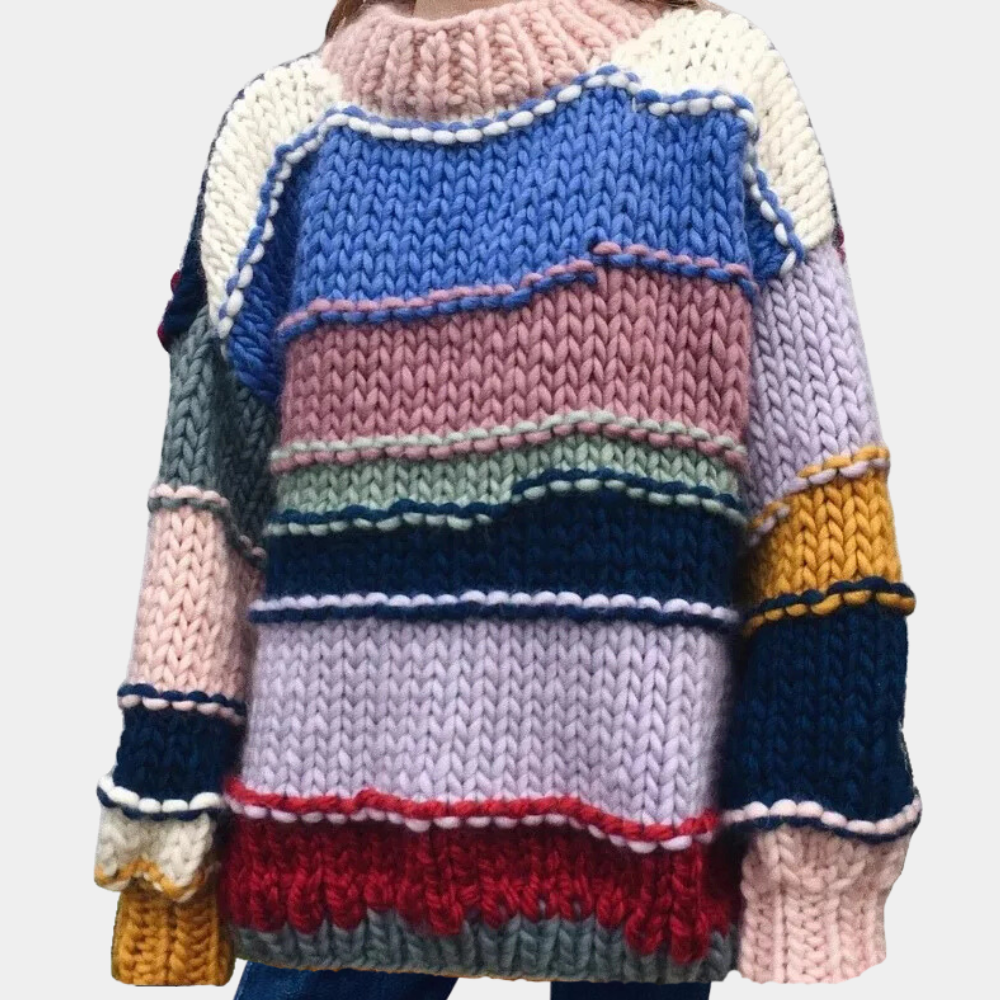 TEIA - Pull Tricoté Éclatant pour Femmes