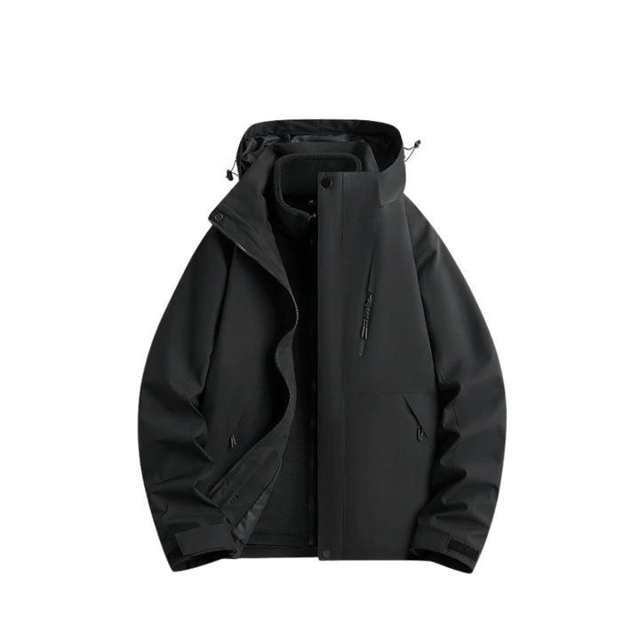 Veste De Pluie Femme 3 En 1 Imperméable Doublure Polaire Amovible