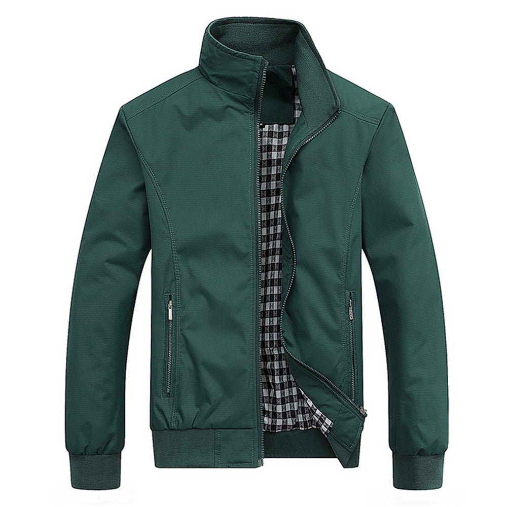 Veste Homme Légère Imperméable et Coupe-Vent à Col Montant