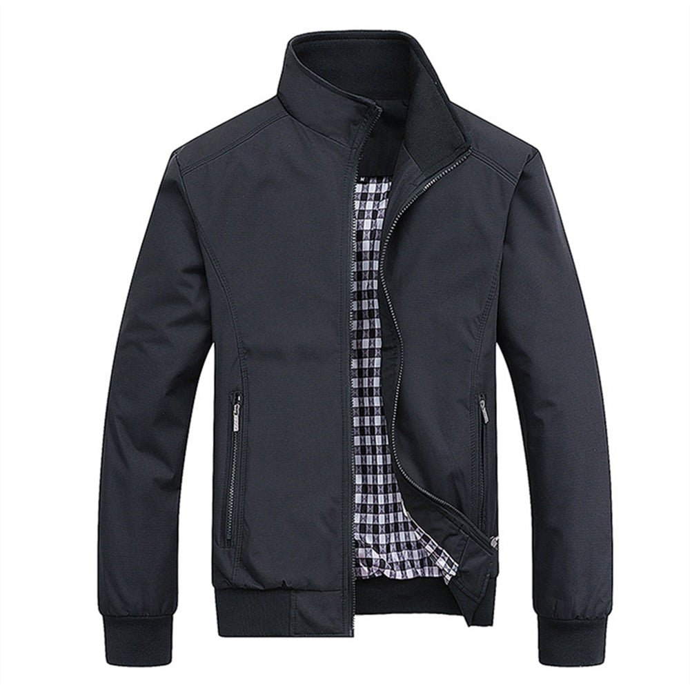 Veste Homme Légère Imperméable et Coupe-Vent à Col Montant