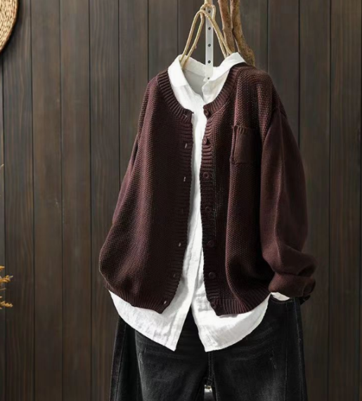 Cardigan Oversize à Poches Femme