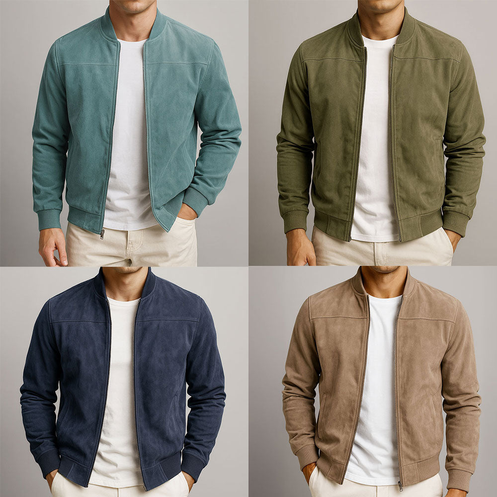 Veste Homme en Cuir Suédé