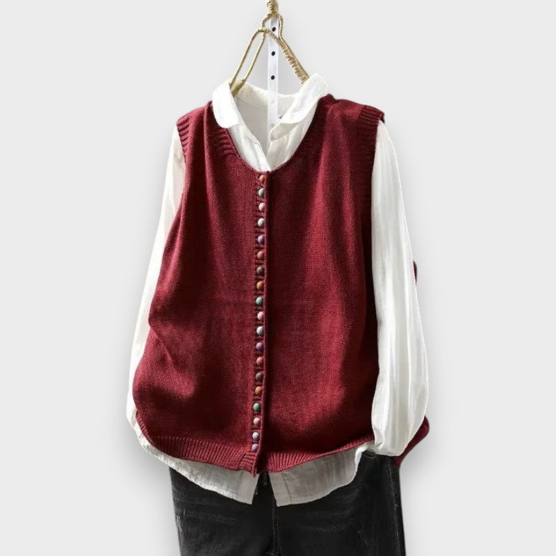 Lucia | Cardigan con Bottoni Frontali
