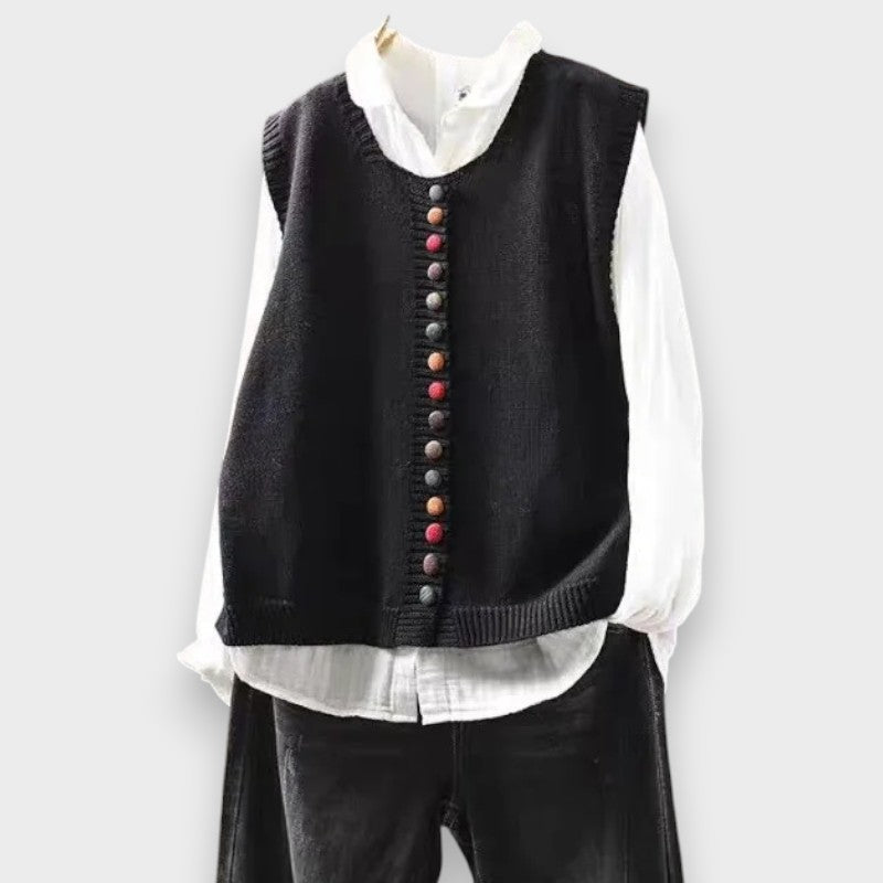 Lucia | Cardigan con Bottoni Frontali