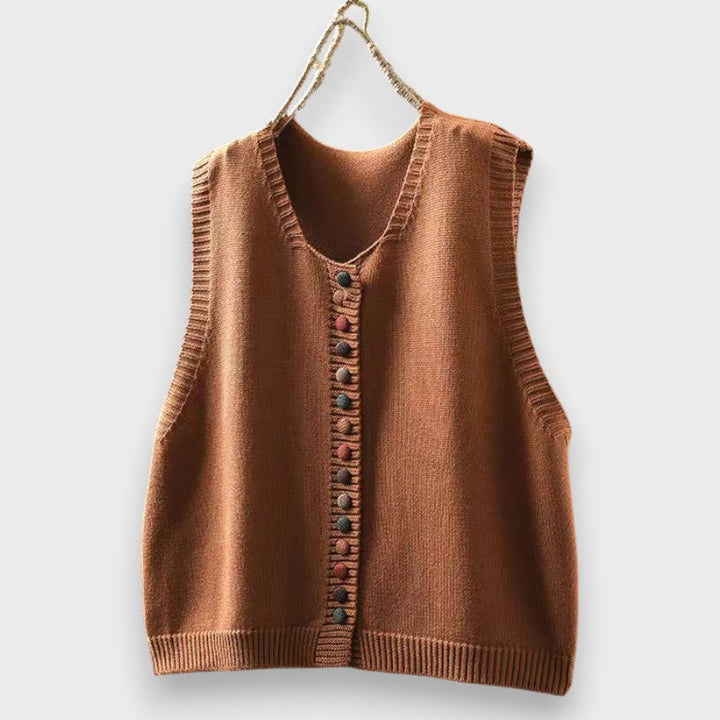 Lucia | Cardigan con Bottoni Frontali