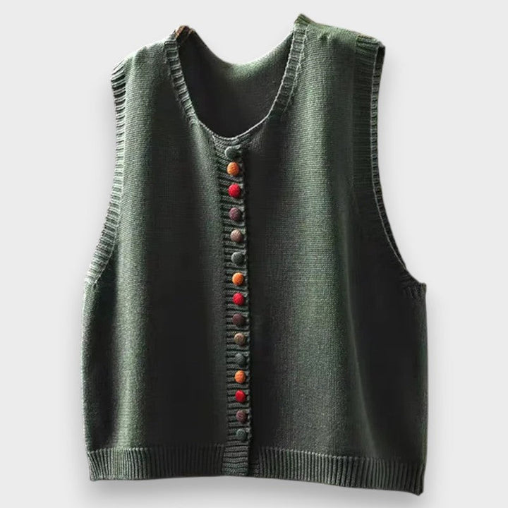 Lucia | Cardigan con Bottoni Frontali