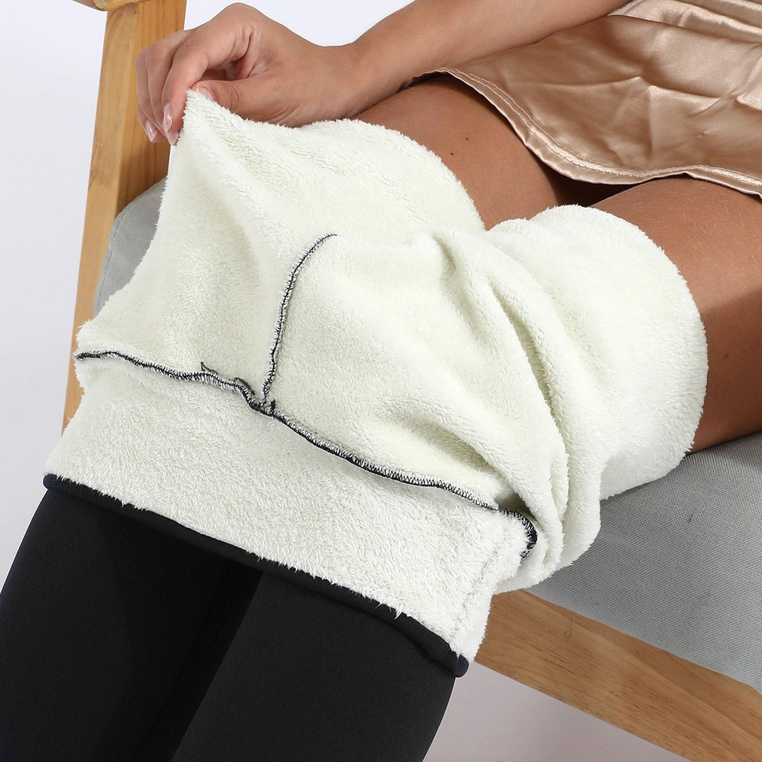 Legging Femme Doublé Sherpa Taille Haute