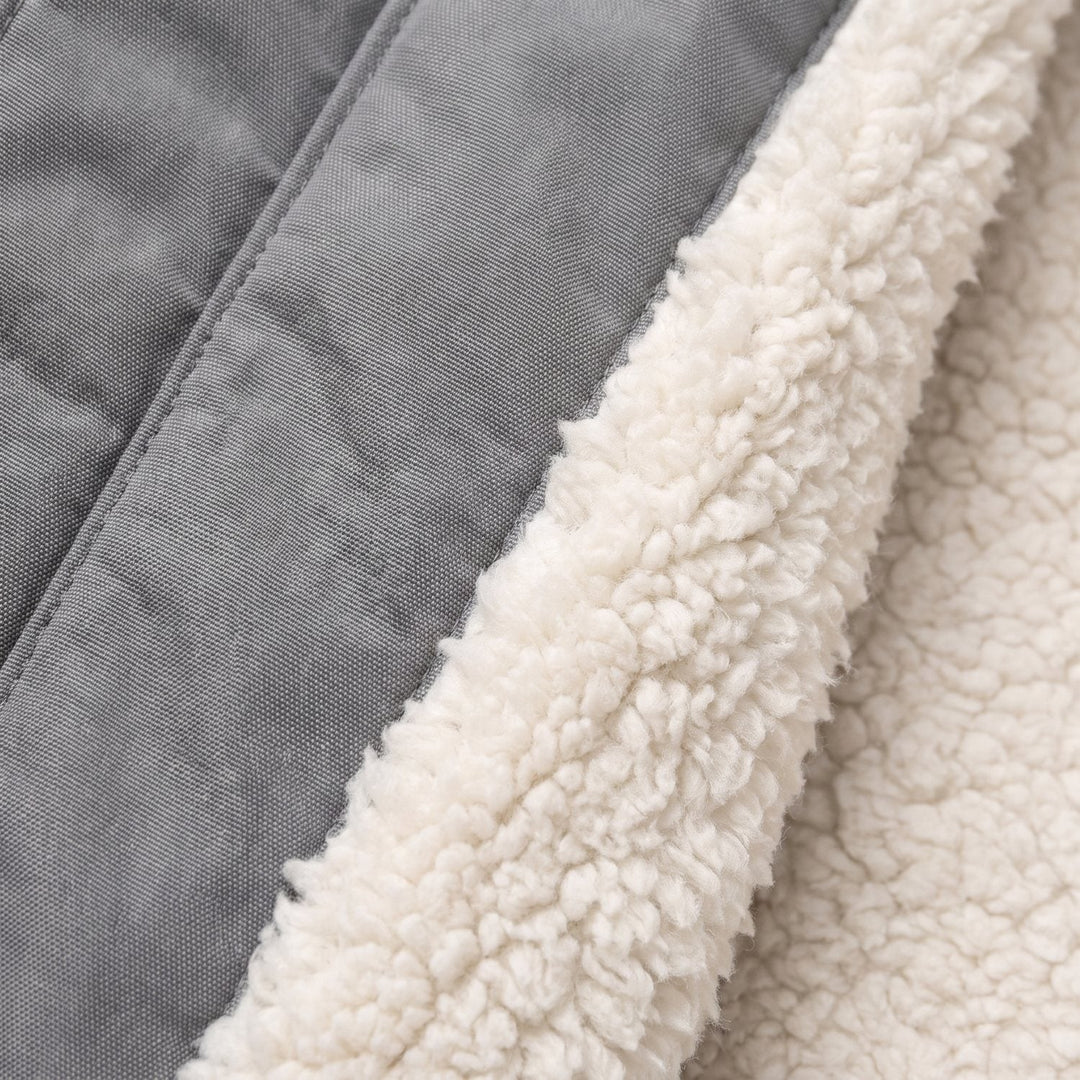 Veste d'Hiver Femme Imperméable Coupe-Vent à Capuche Doublure Polaire