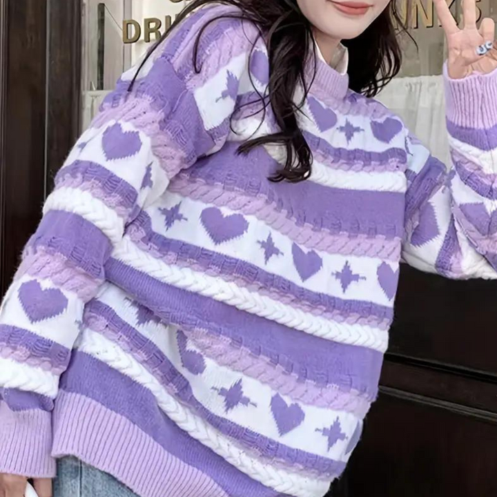 RUDELLA - Pull à Manches Ample pour Femmes