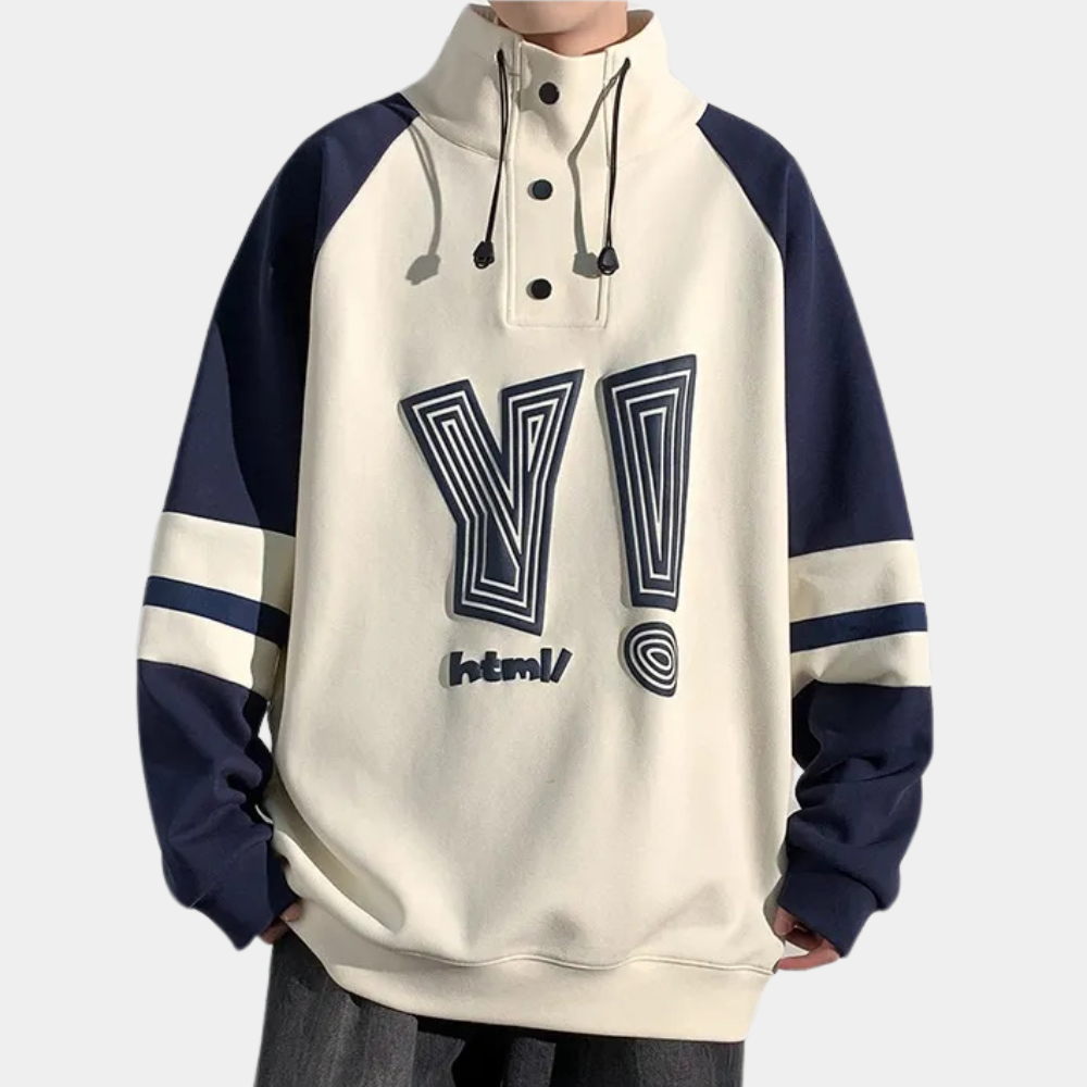 DANILLO - Pull à col montant tendance pour hommes