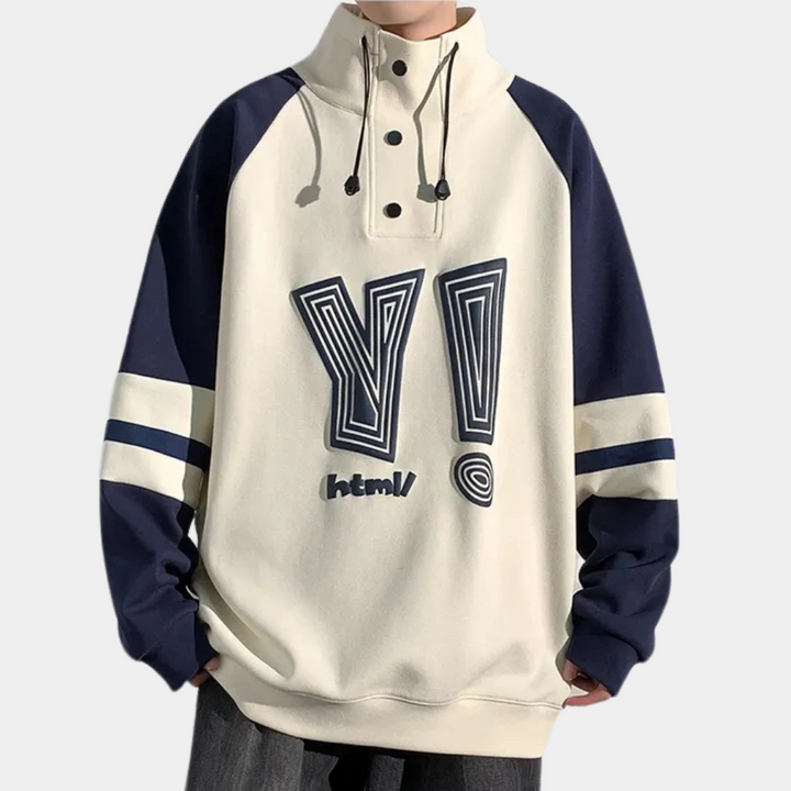 DANILLO - Pull à col montant tendance pour hommes