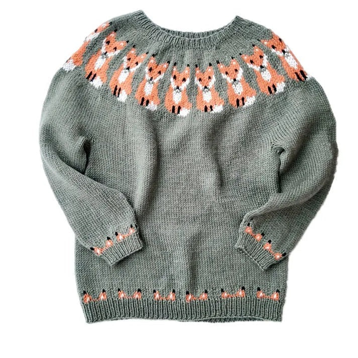 Pull Islandais Femme en Maille
