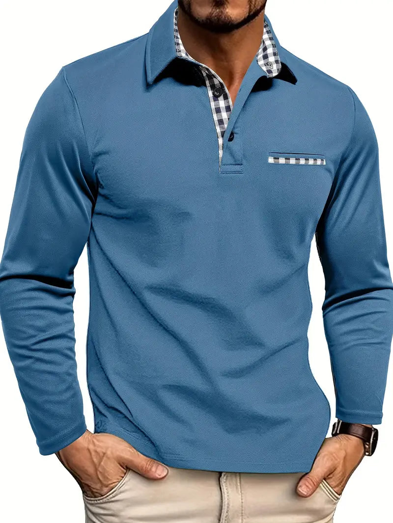 Polo Homme à Manches Longues