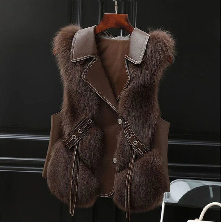 Gilet Femme en Fausse Fourrure