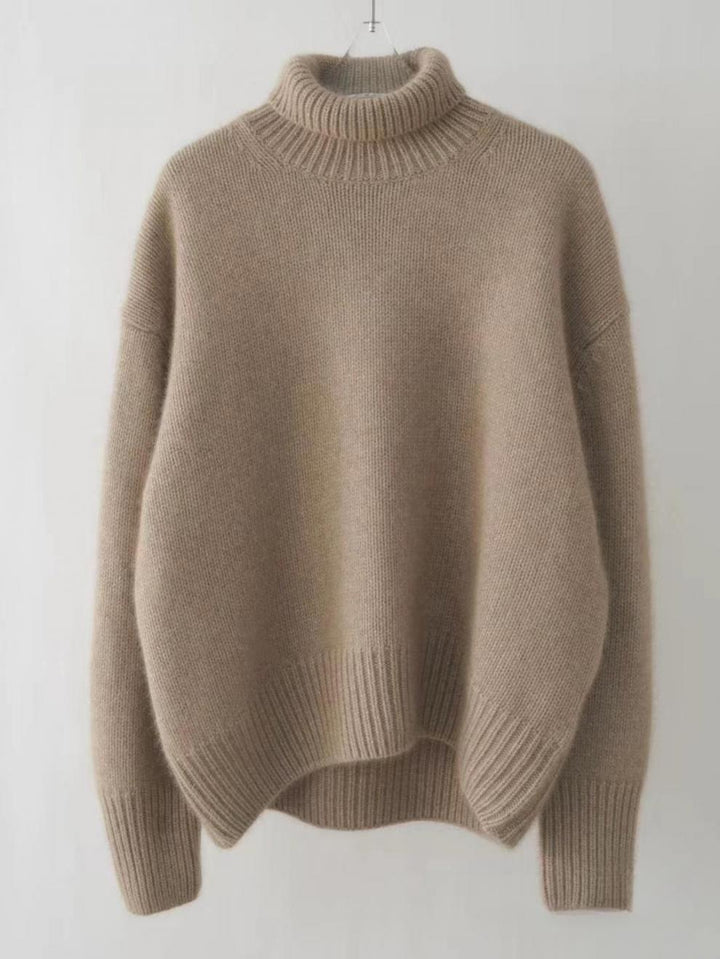 Pull Col Roulé Femme en Cachemire