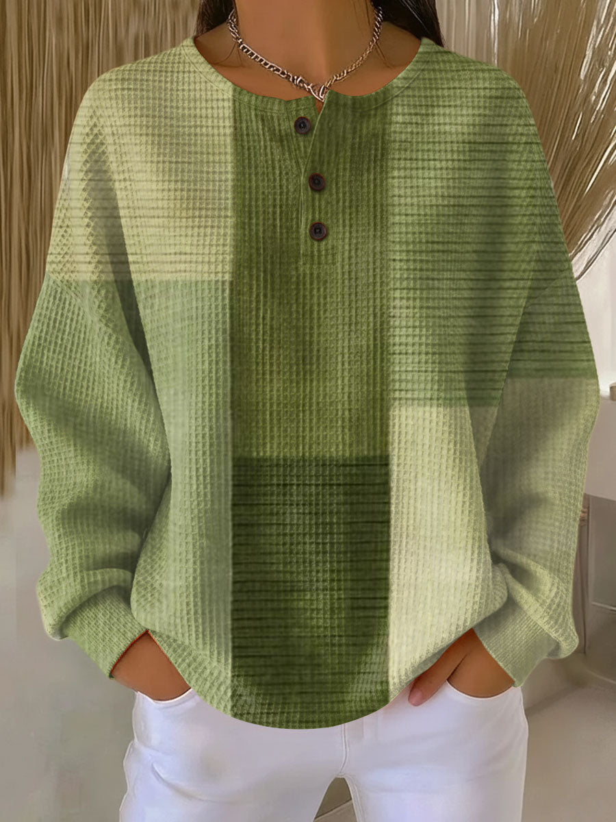 Pull Femme en Tricot Waffle